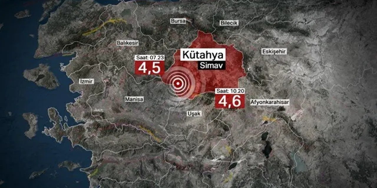 Kütahya'da deprem! Dün iki depremle sarsılmıştı