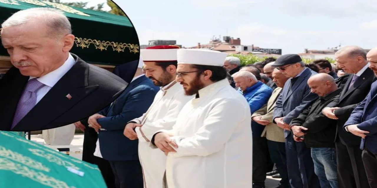 Erdoğan öğretmeninin cenazesine katıldı