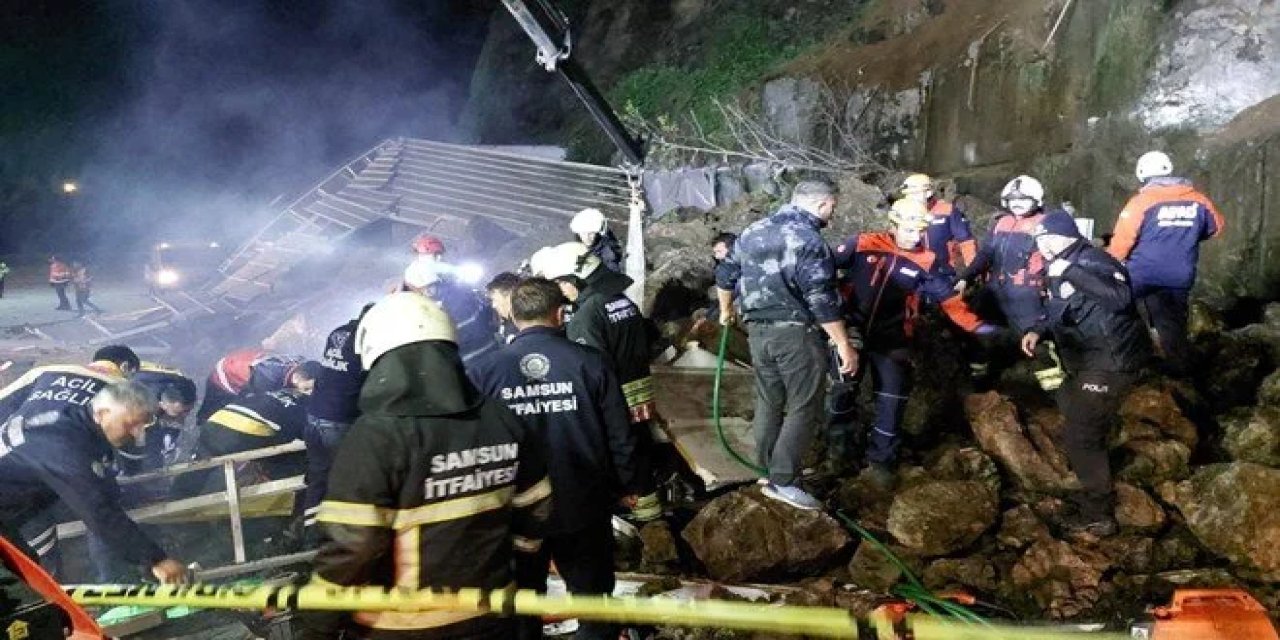 Samsun'daki heyelan faciasında 1 gözaltı