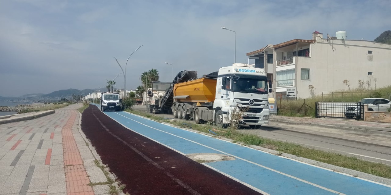 Muğla Büyükşehir'den Bodrum Turgutreis yoluna modern dokunuş