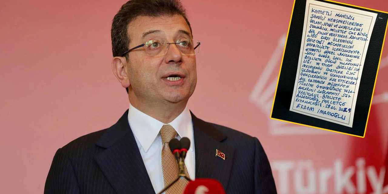 İmamoğlu'ndan Manisalılara mesaj: "Birlikte başaracağız, milletçe kazanacağız"