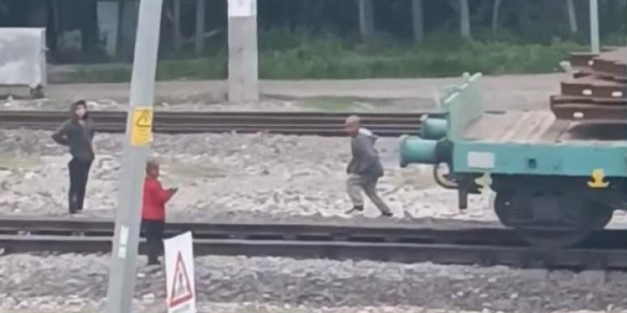 Tren vagonunda tehlikeli anlar