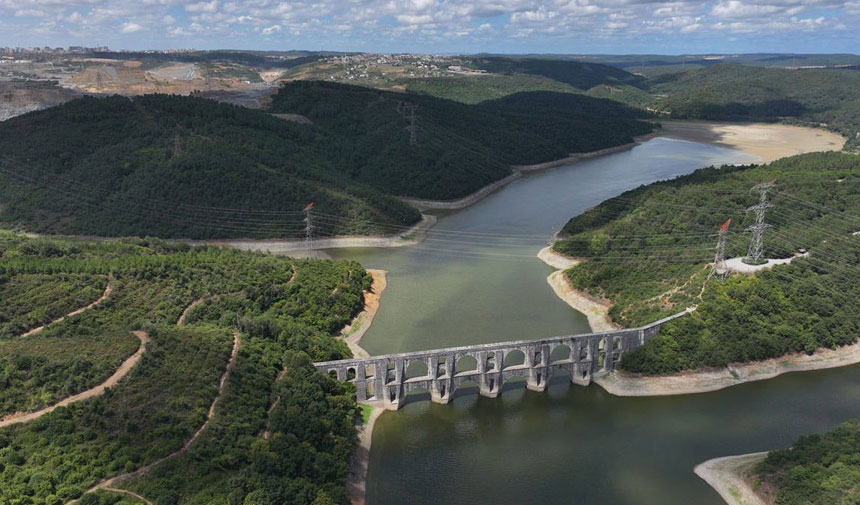 İstanbul'da barajlar alarm veriyor: Alibey Barajı'nda sular çekildi