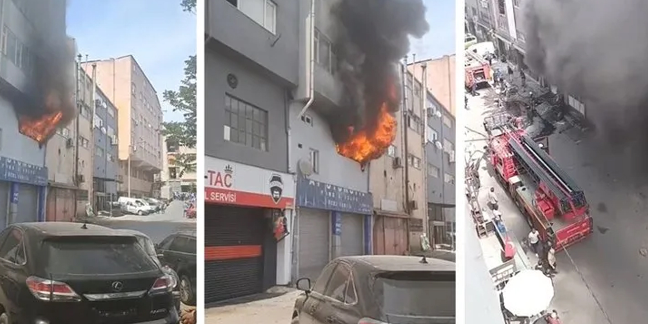Kağıthane'de işyerinde yangın! 1 ölü, 3 yaralı