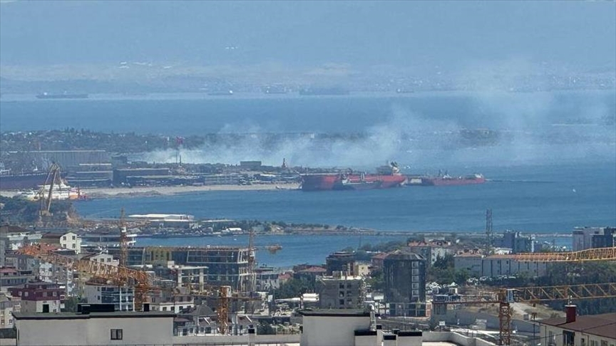 Tuzla’da ağaçlık alanda yangın