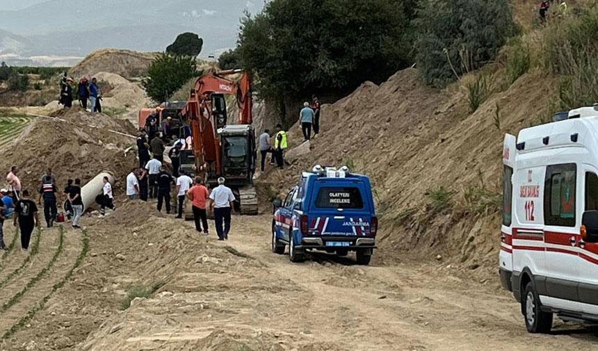 Denizli'de toprak kayması: 1 işçi hayatını kaybetti, 1 işçi ağır yaralı