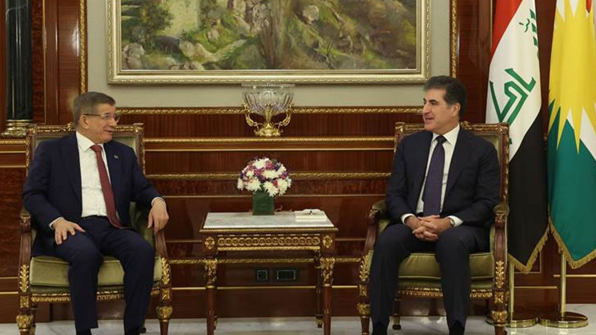 Neçirvan Barzani ve Ahmet Davutoğlu'ndan 'barış süreci' vurgusu: Tarihi bir fırsat