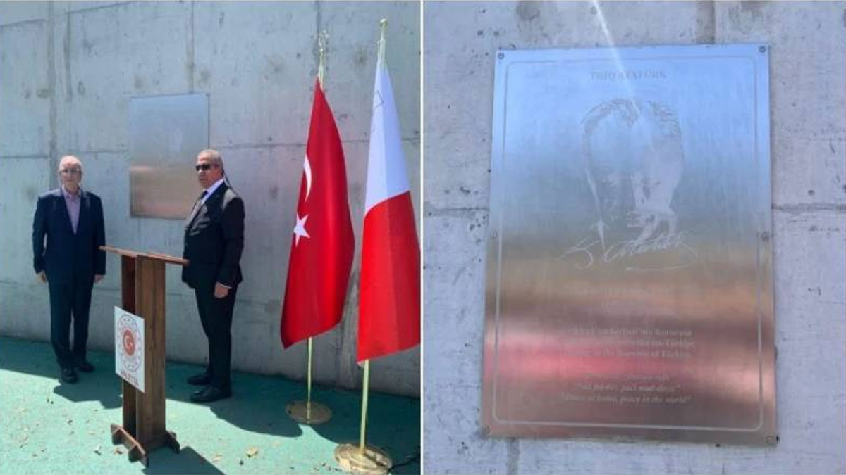 Atatürk'ün adı Malta'da bir caddeye verildi