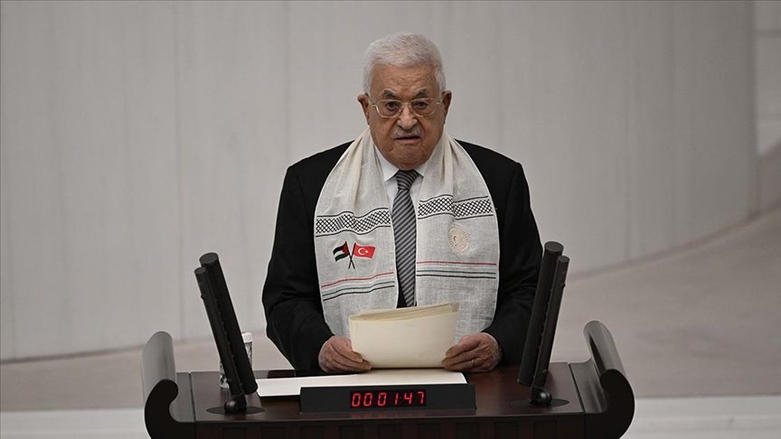 Mahmud Abbas TBMM'de konuştu: Gazze'ye gitme kararı aldım