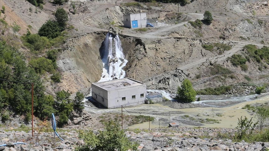 Amasya’da HES alanında heyelan: Hasara yol açtı