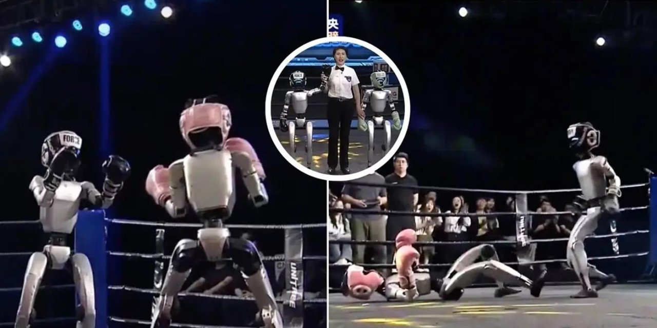 Sahne artık onların! Dünyanın ilk robot boks turnuvası başladı