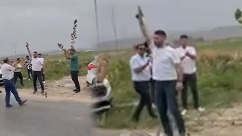 Belediye başkan yardımcısı havaya art arda ateş açtı! Skandal görüntüler