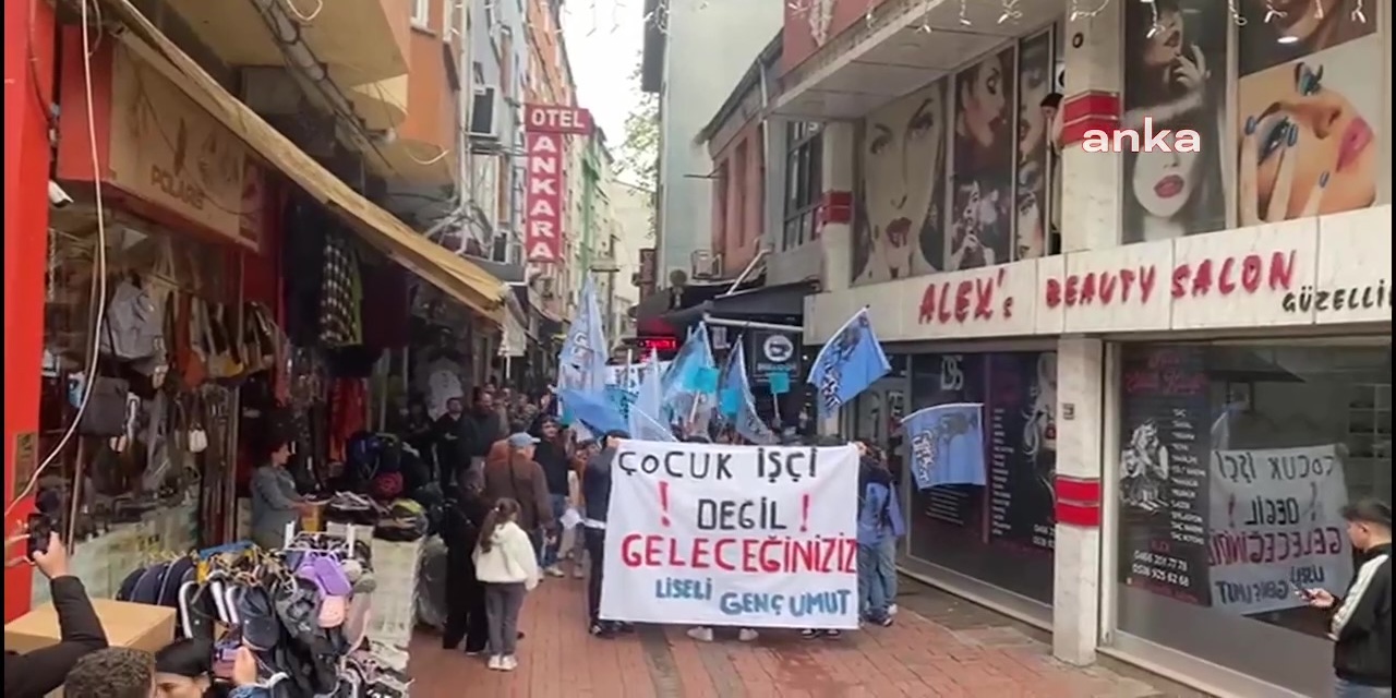 Liseli öğrencilerin protestosuna soruşturma: “Çocuk işçiliğe hayır” diyenlere ifade çağrısı