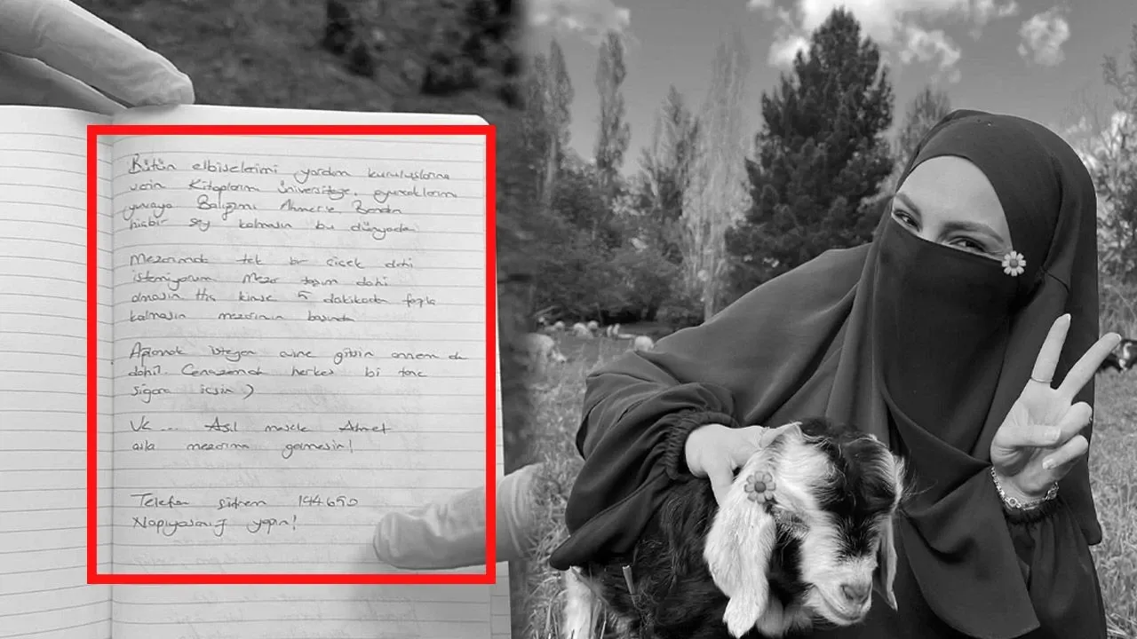 İntihar eden Hafize Sena Düzgün'ün bıraktığı mektup yürek burktu: Cenazeme gelmesin