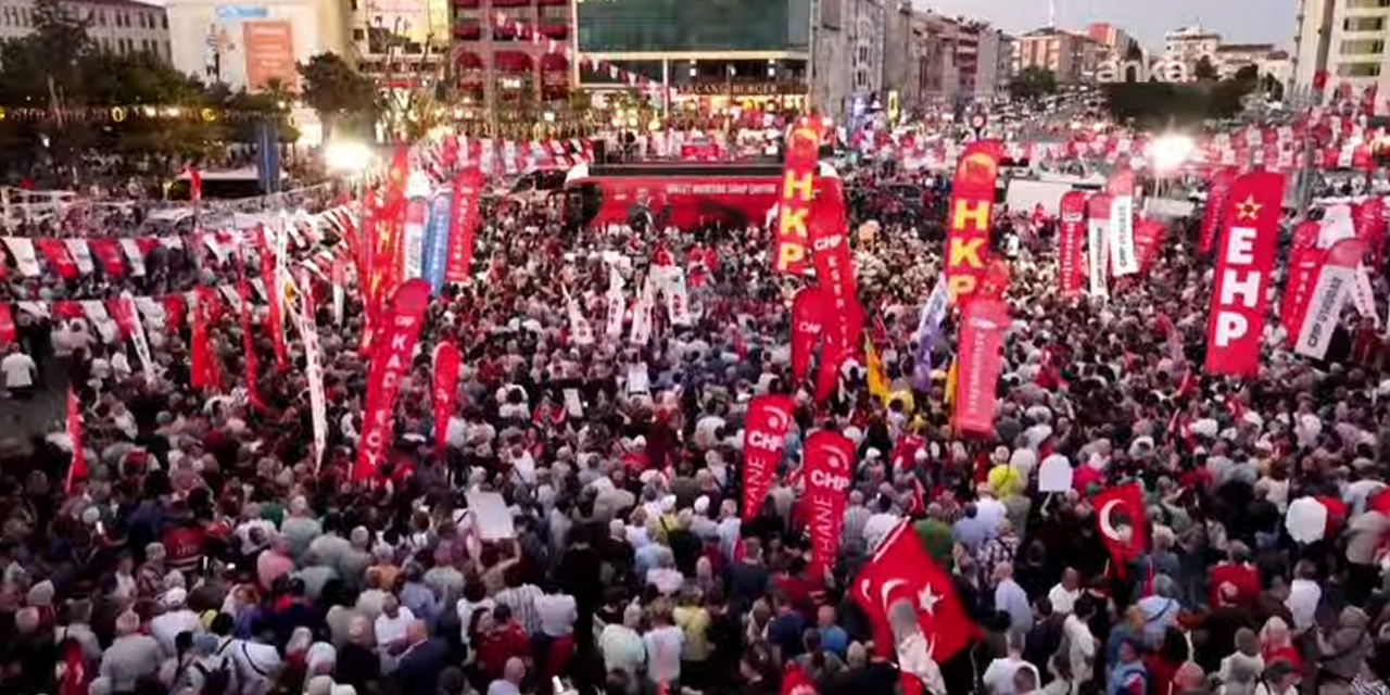 CHP'nin Gaziosmanpaşa'daki mitingine yoğun katılım! Özel: Bütün Türkiye'nin bilmesi lazım!