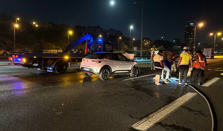 TEM Otoyolu'nda iki otomobil çarpıştı: 1 ölü