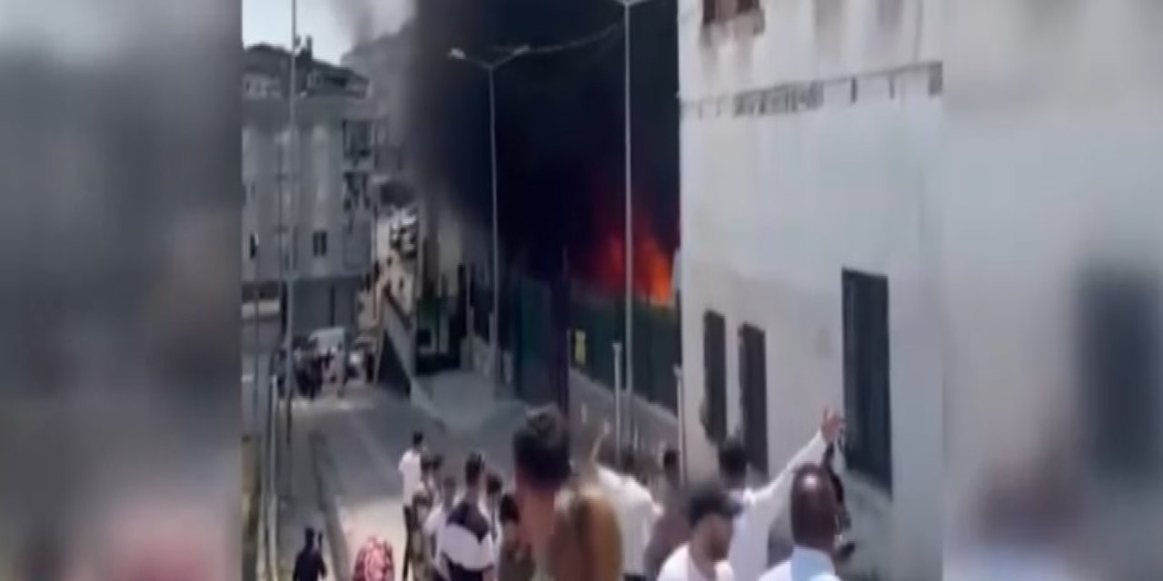 Esenyurt’ta erkek öğrenci yurdunda yangın paniği