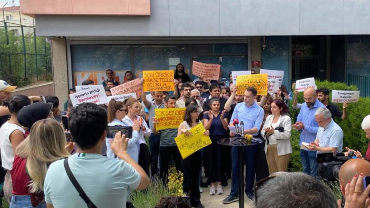 KRT TV'de direniş 9'uncu gününde: İşçilerin birliği sermayeyi yenecek