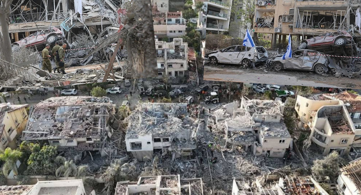 İran'ın vurduğu Tel Aviv'de hasar gün ağarınca ortaya çıktı