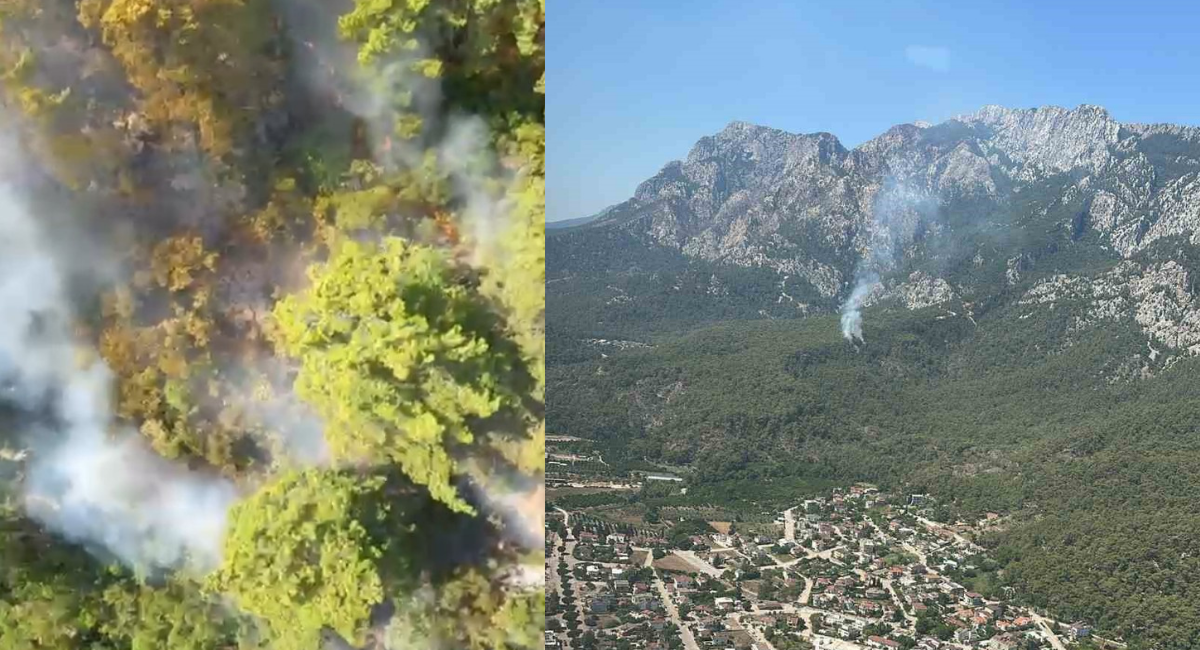 Antalya'da orman yangını
