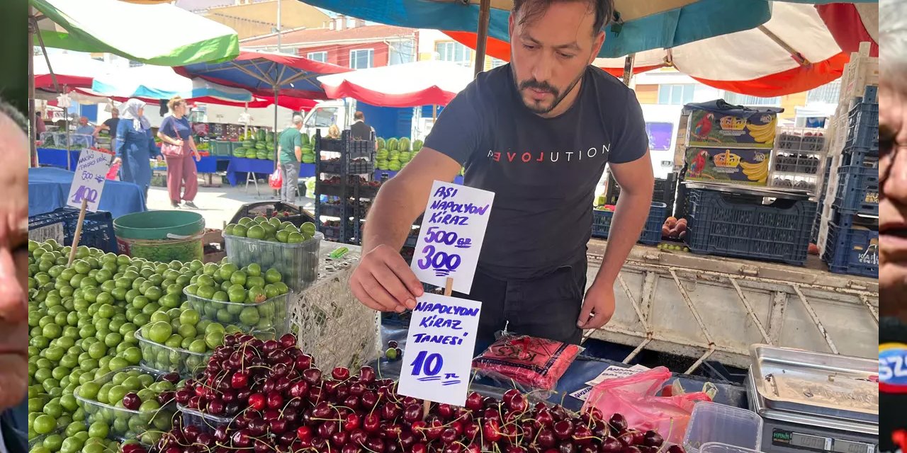 Kirazın 'tanesi' 10 lira! CHP'li isim tepki gösterince esnaf 'önlem aldık' dedi