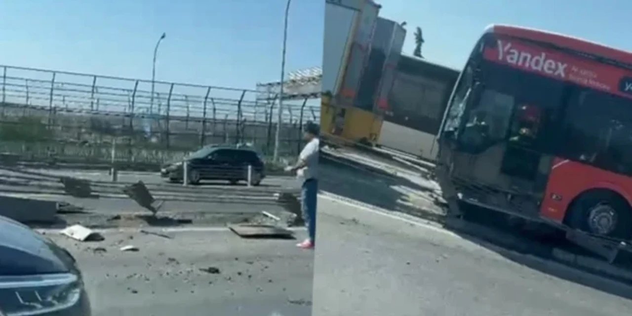 Haliç Köprüsü'nde metrobüs kazası: Bölgeye ekipler sevk edildi