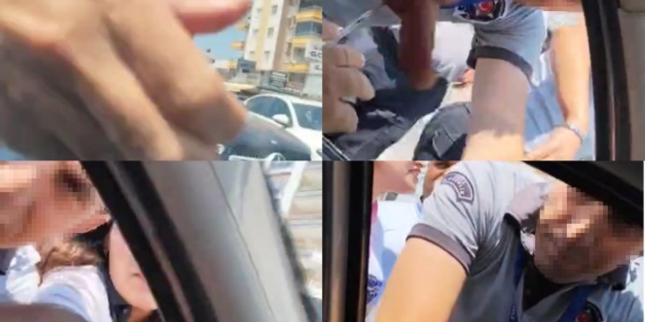 Hastane güvenlikçileri maganda gibi önün kesti: Sürücü dehşet anları kaydetti