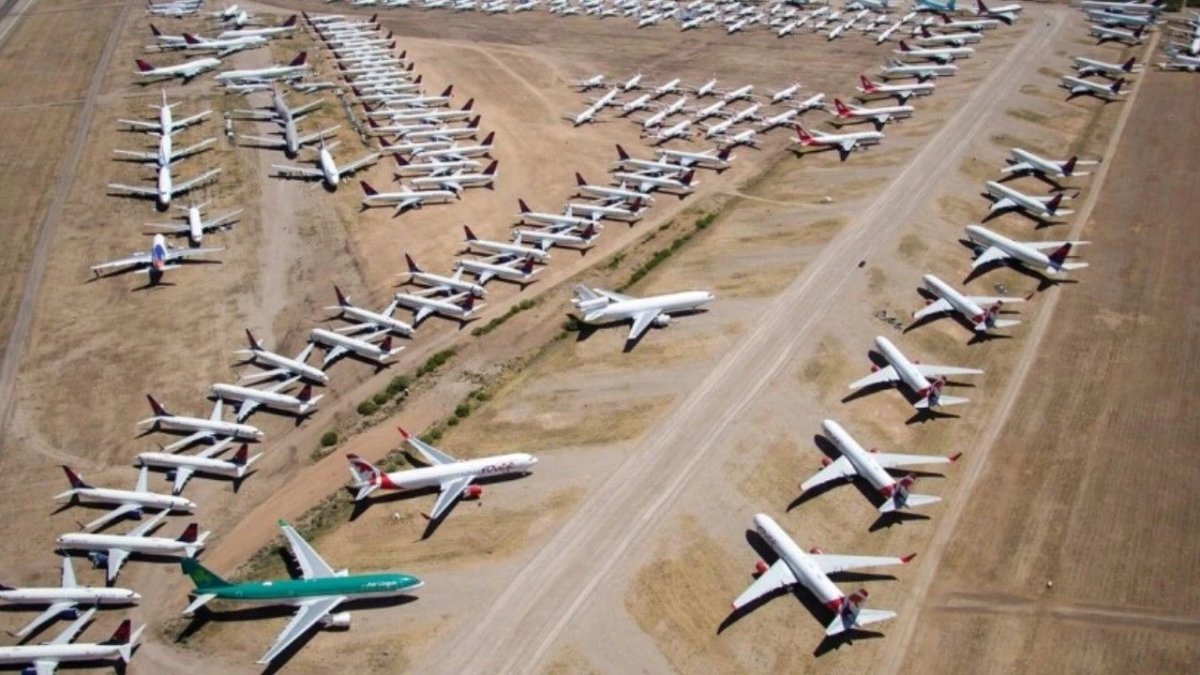 Dev havayolu şirketi krizde: Uçaklar çöle park edildi