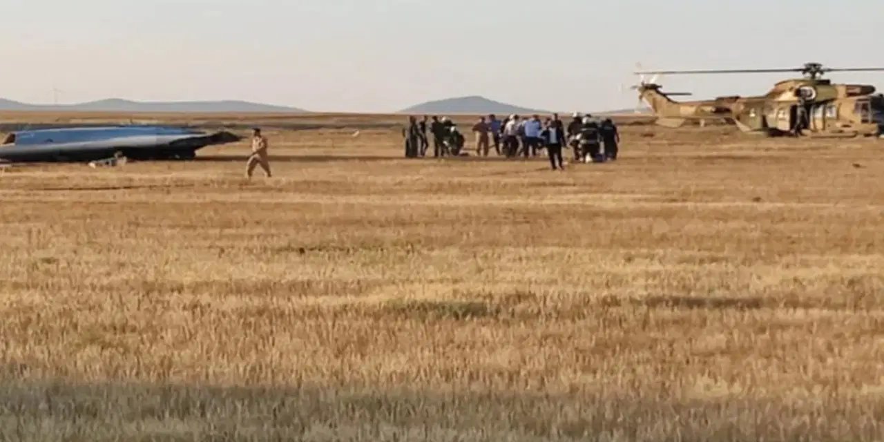 Konya'ya İHA düştü! Bölgeye ekipler sevk edildi