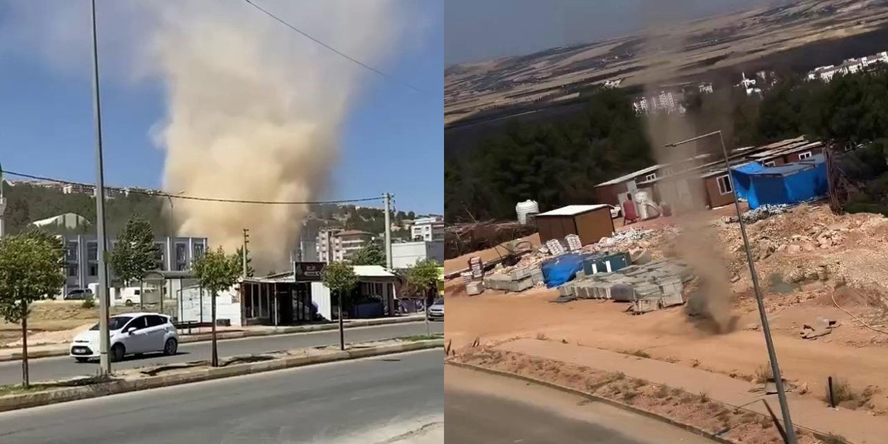 Adıyaman’da birçok farklı noktada hortum paniği