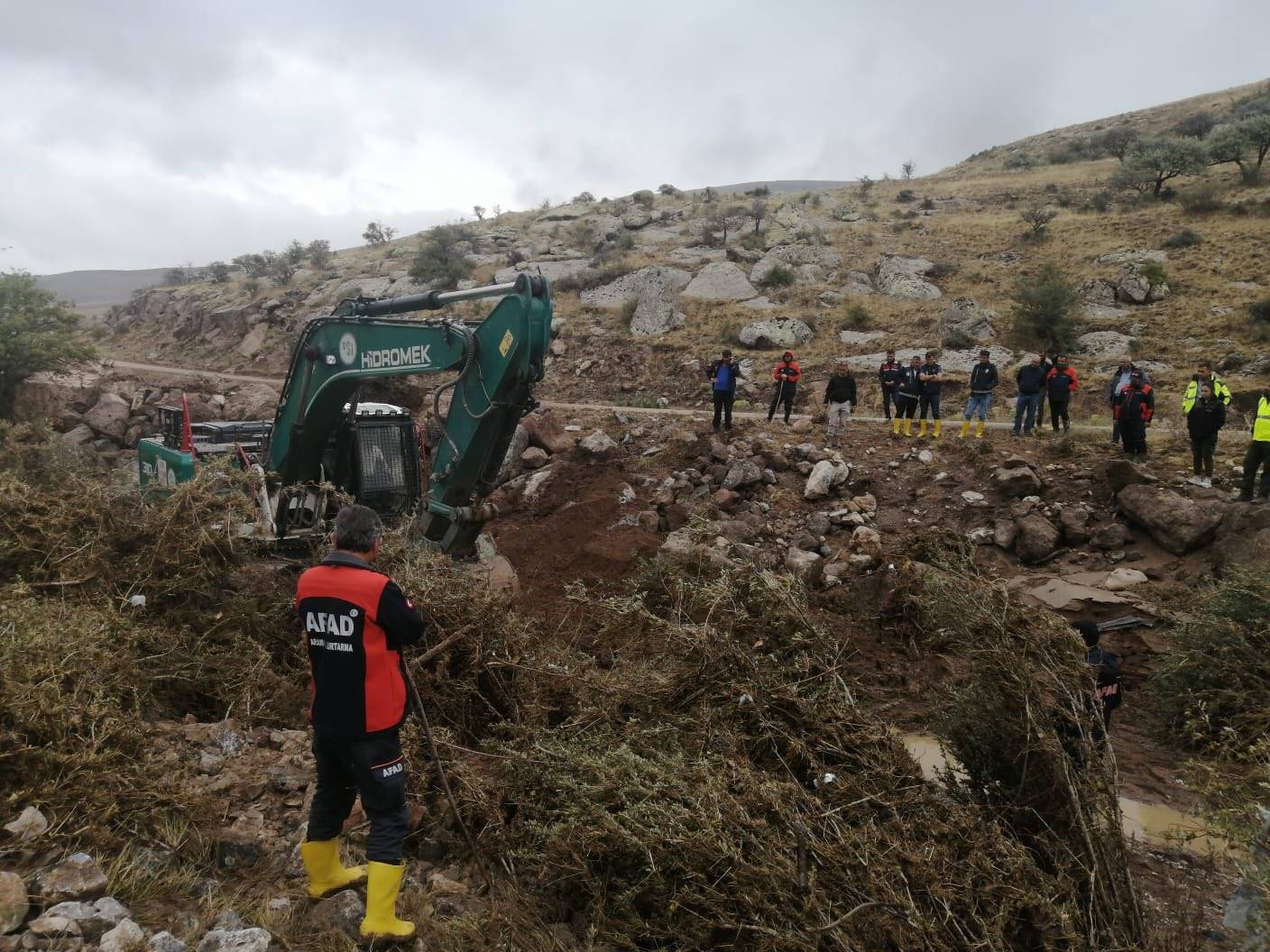 Kayseri'de heyelan can aldı