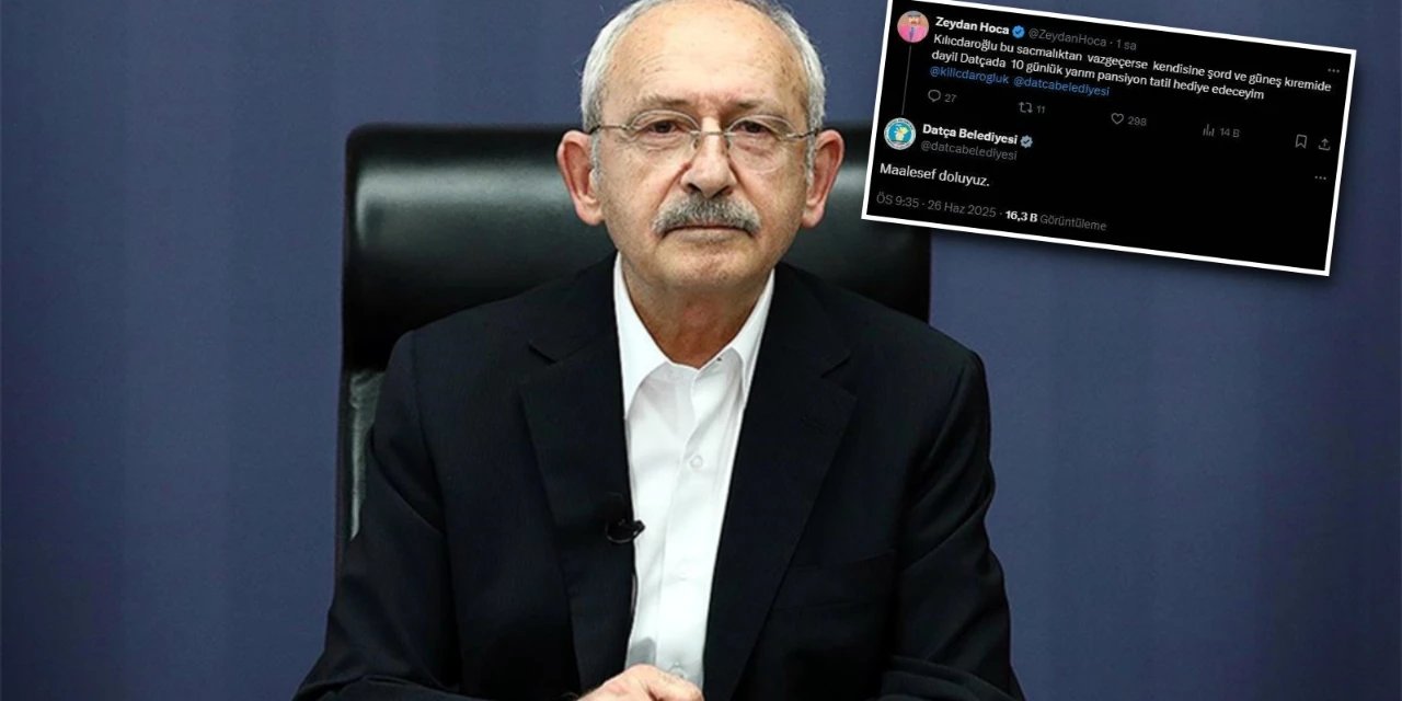 Datça Belediyesi'nin Kılıçdaroğlu yanıtı olay oldu: Tepki yağdı