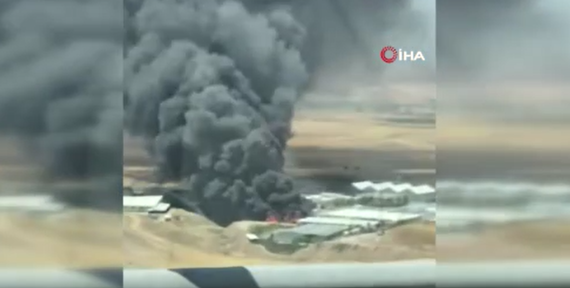 Batman OSB'de korkutan fabrika yangını