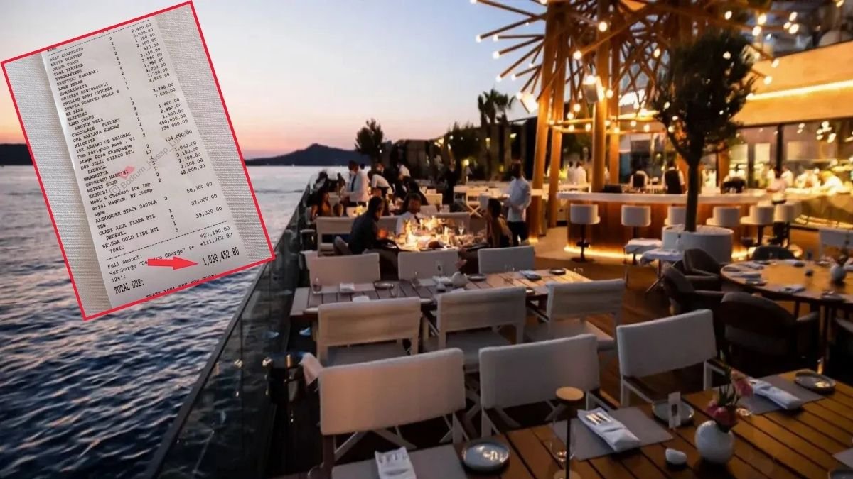 Bodrum’da milyonluk restoran hesabı şaşkına çevirdi: Servis ücreti 111 bin TL!