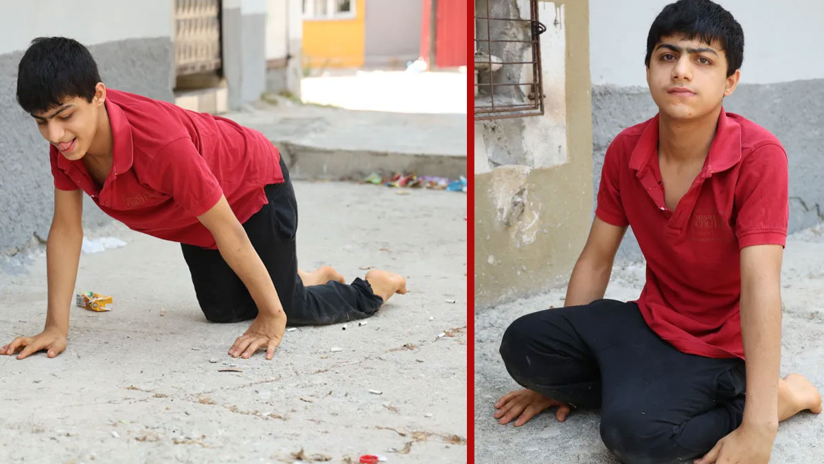 Engeline engel eklendi! Tekerlekli sandalyesi çalındı, emeklemek zorunda kaldı