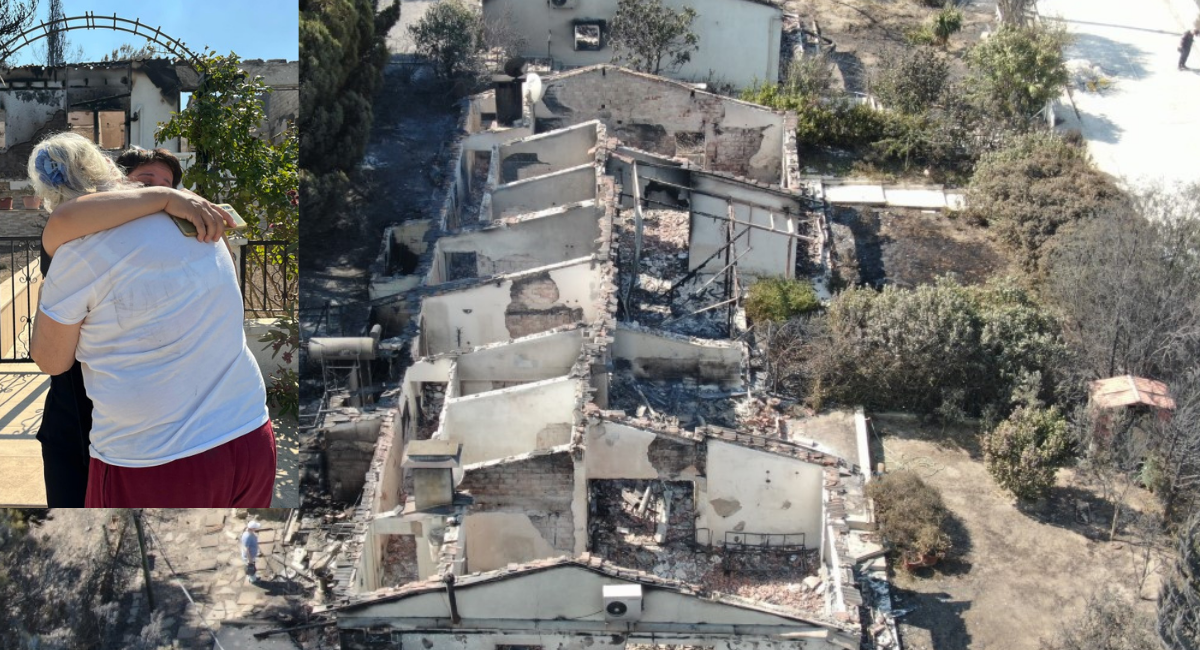 İzmir'de evleri yanan vatandaşlar gözyaşlarına boğuldu