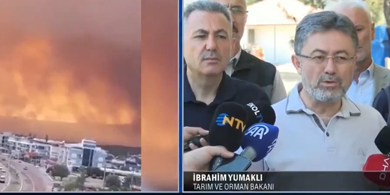 Hatay alev alev yanıyor! Bakan Yumaklı: Yangın büyüyor hava araçları kaldırılamıyor