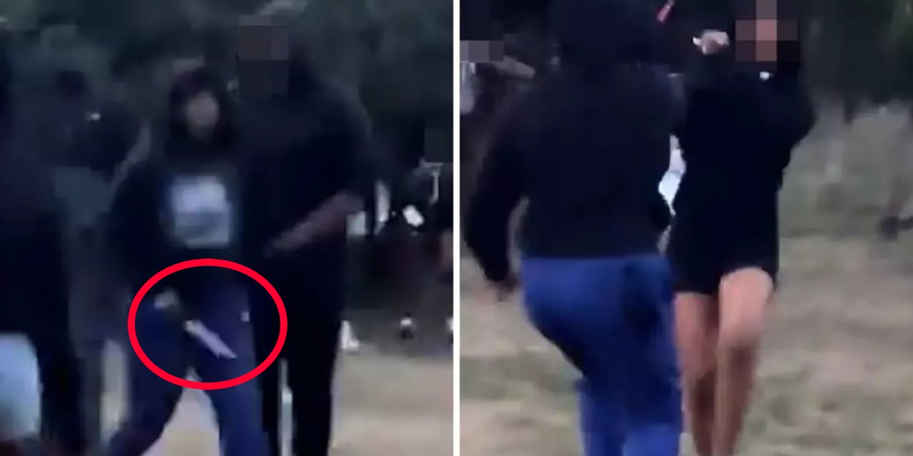 Parkta genç kıza ekmek bıçağı ile saldırdı