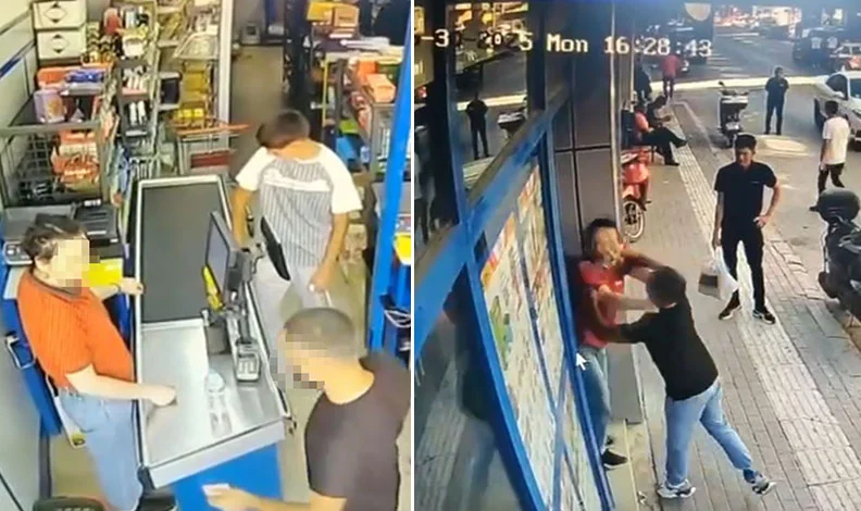 Markette kadın kasiyere saldırı: Dehşet anlar ortaya çıktı