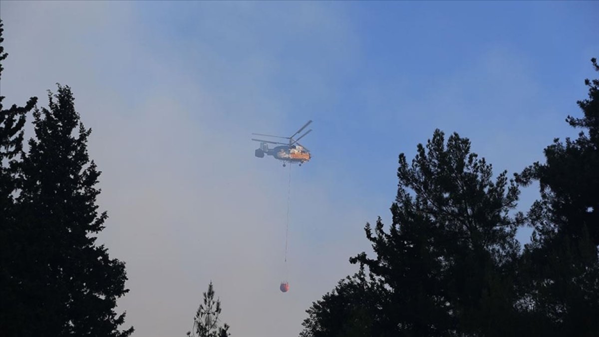 Hatay Dörtyol’da orman yangınına müdahale sürüyor