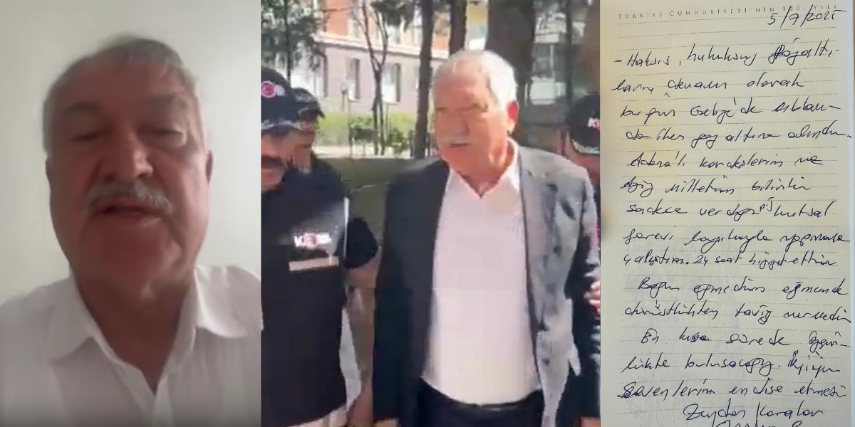 Zeydan Karalar'dan gözaltındayken ilk mesaj: Boyun eğmedim eğmem de