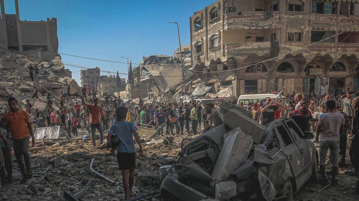 Gazze'de can kaybı 57 bini aştı