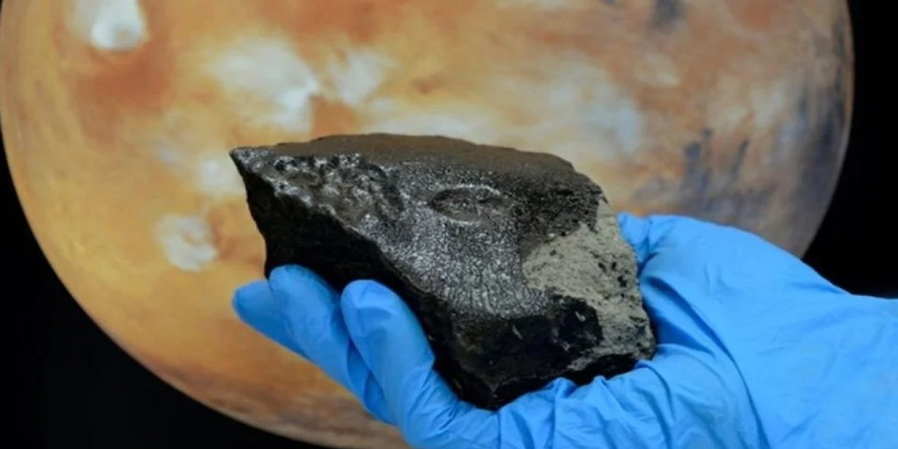 Mars’tan getirilen 24,5 kiloluk göktaşı açık artırmada satışa sunulacak
