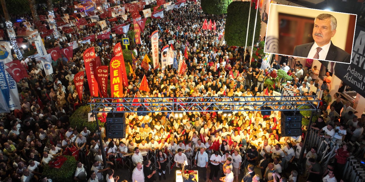 Adana'da Zeydan Karalar'a destek mitingi düzenlendi