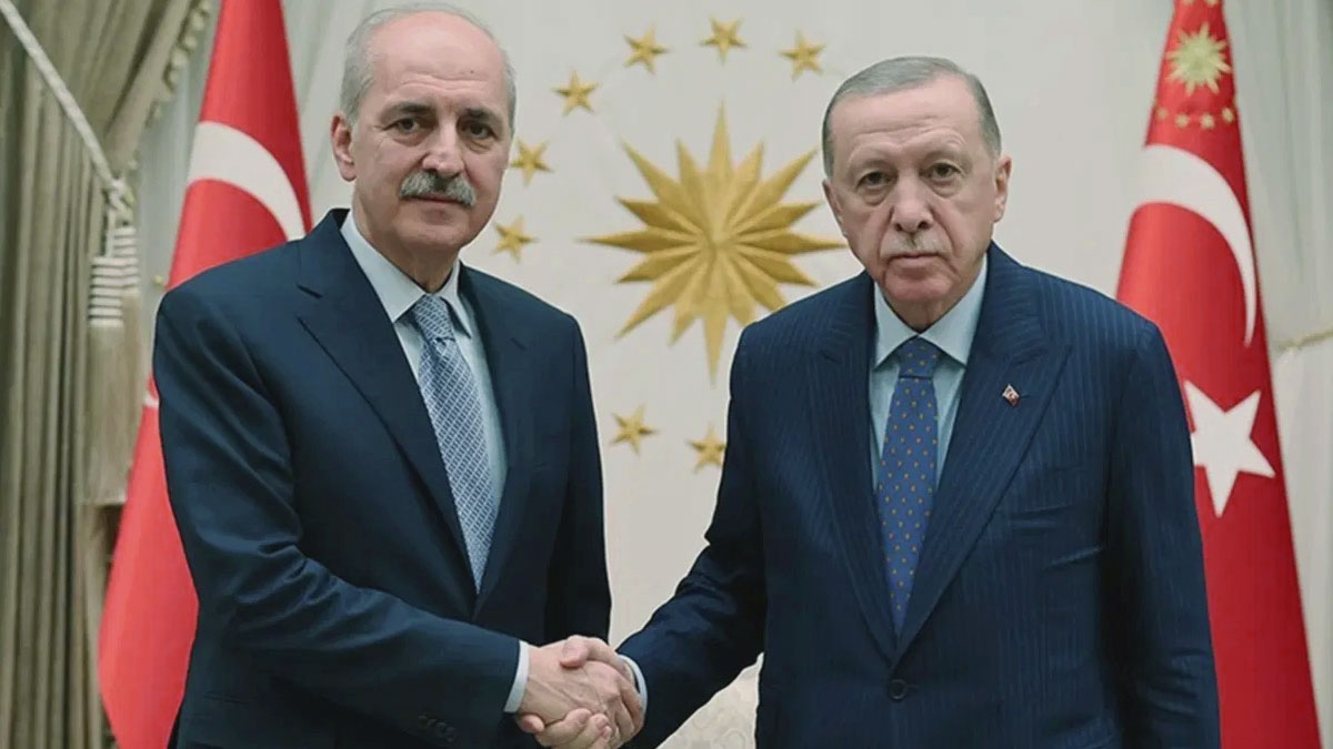 Erdoğan, TBMM Başkanı Kurtulmuş ile bir araya geldi