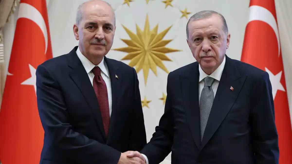 Cumhurbaşkanı Erdoğan, TBMM Başkanı Kurtulmuş ile görüştü