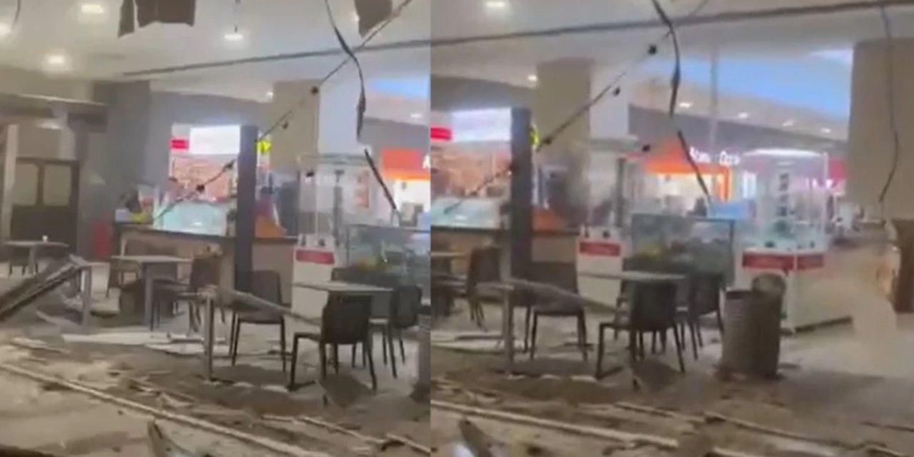 İstanbul'da AVM'nin tavanı çöktü! Kimse ne olduğunu anlayamadı