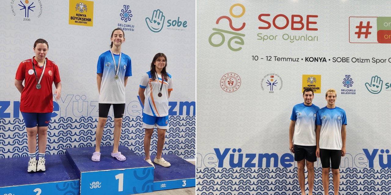 Eskişehirli sporcular Yüzme Şampiyonası’ndan madalyalarla döndü