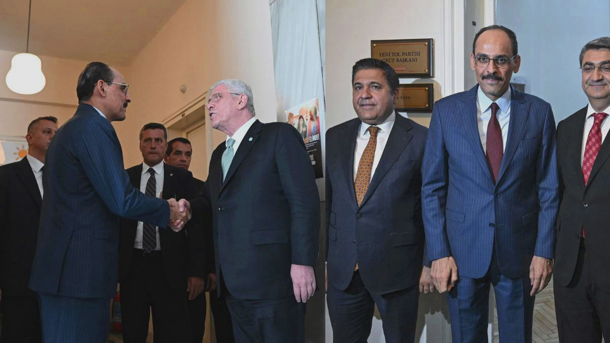 MİT Başkanı Kalın Yeni Yol Partisi’ni ziyaret etti