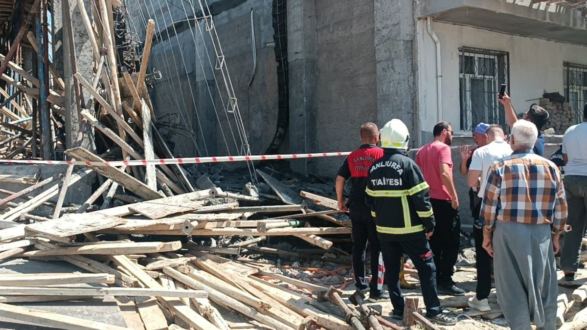 Şanlıurfa'da inşaatta çökme: 7 işçi yaralandı
